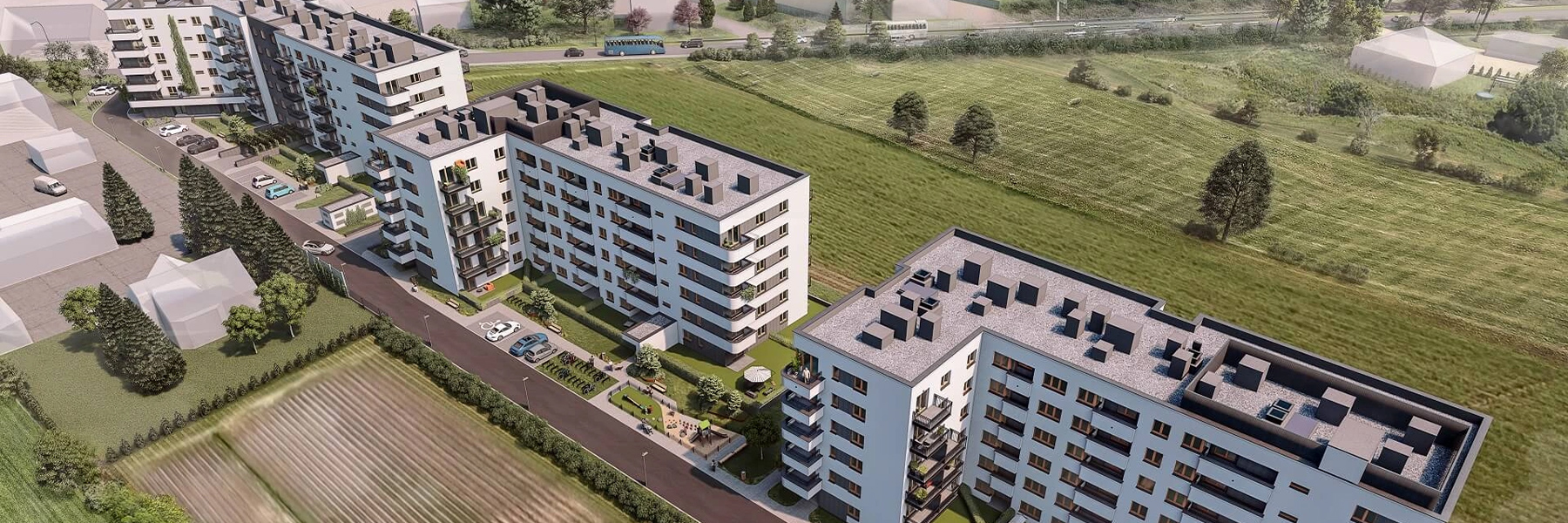 Osiedle M-Bemowo z lotu ptaka